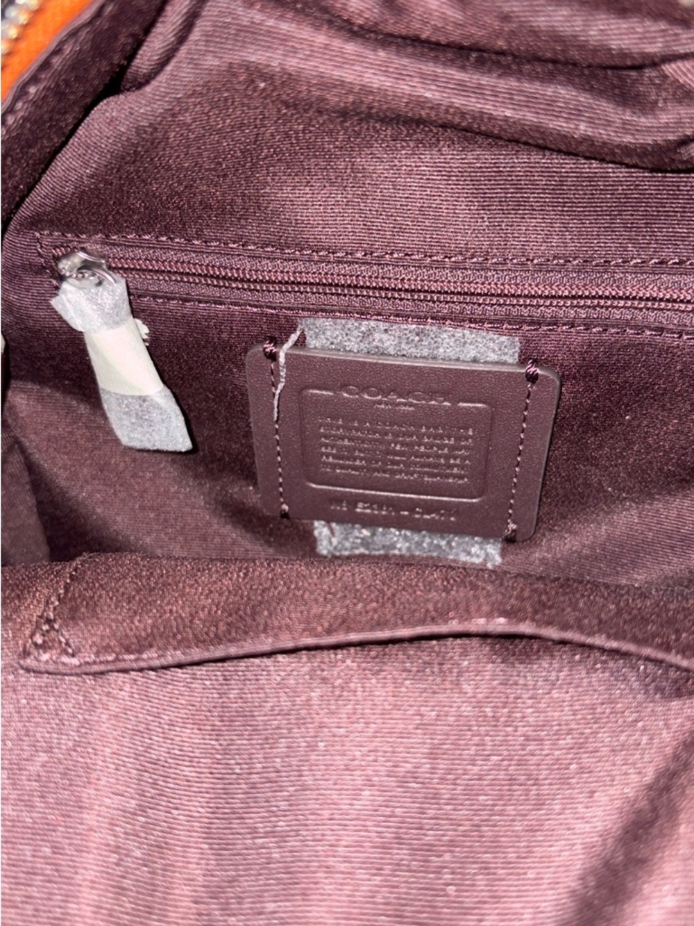 Coach Mini Backpack with keychain backpack - Yellow, Purple, Brown, Orange - Picture 6 of 10